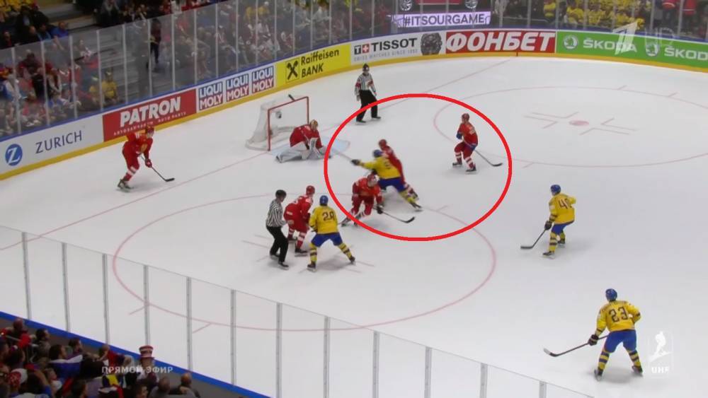 Сборная России по хоккею одержала победу в матче против Швеции