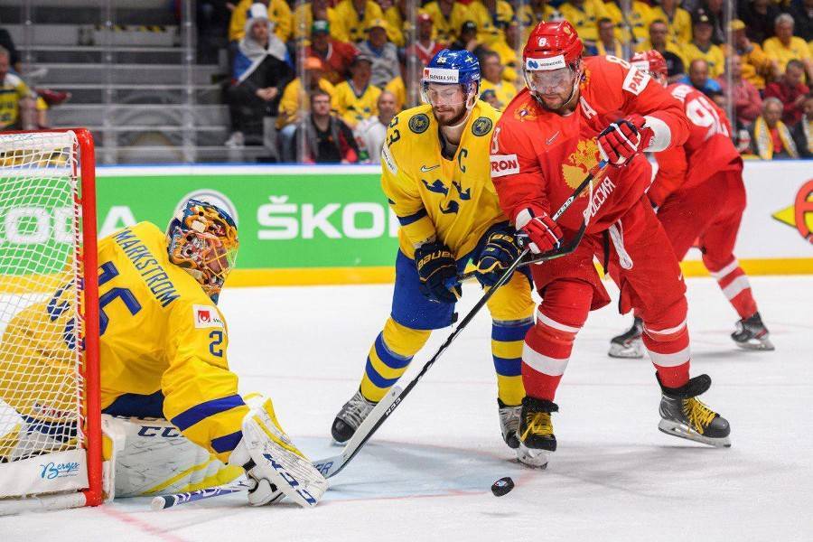 Россияне обыграли шведов в заключительном матче группового этапа ЧМ по хоккею