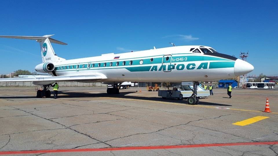 Самолет Ту-134 совершил последний пассажирский рейс