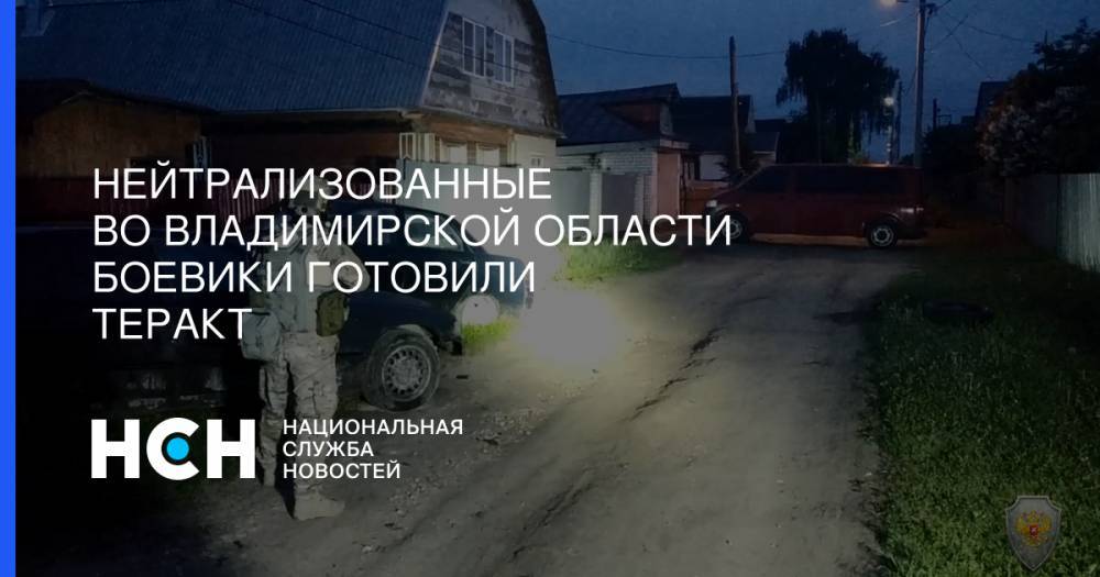 Нейтрализованные во Владимирской области боевики готовили теракт