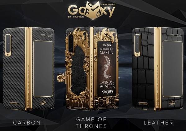 Caviar превратила гибкий смартфон Samsung Galaxy Fold в золотую книгу «Игра престолов»