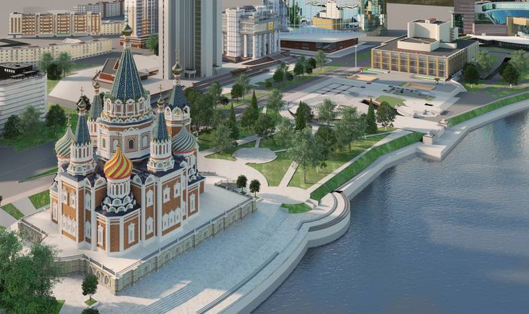 Власти отказались от строительства храма в городском сквере Екатеринбурга