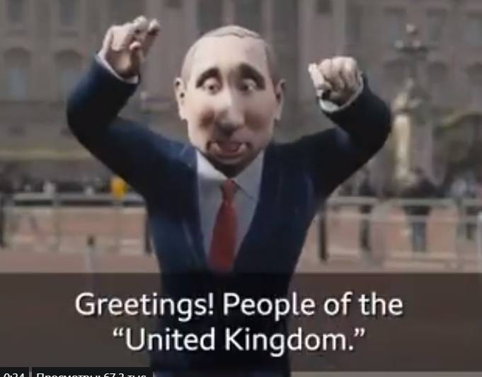 «Би-би-си» запускает ток-шоу с куклой Путина в качестве ведущего. Видео