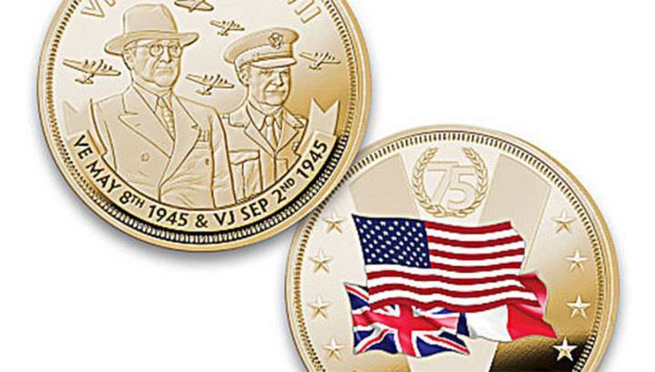 В США изготовили юбилейную монету с союзниками по Второй мировой войне без СССР