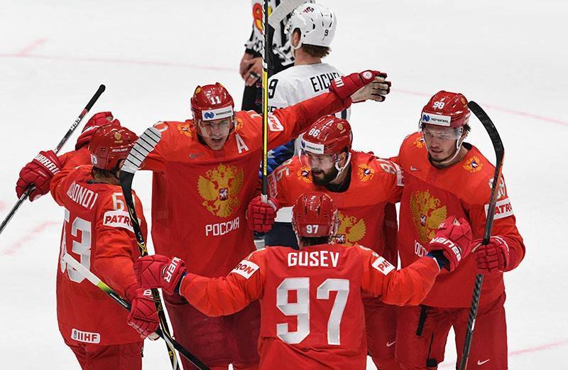 Сборная Россиия с трудом обыграла США и вышла в полуфинал ЧМ-2019 по хоккею