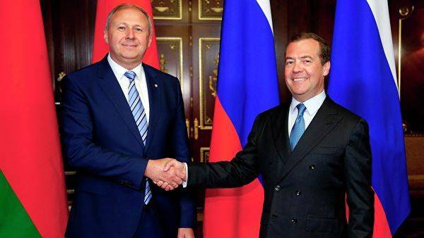 Премьер Белоруссии — Медведеву: На 70% наши позиции по интеграции сходятся