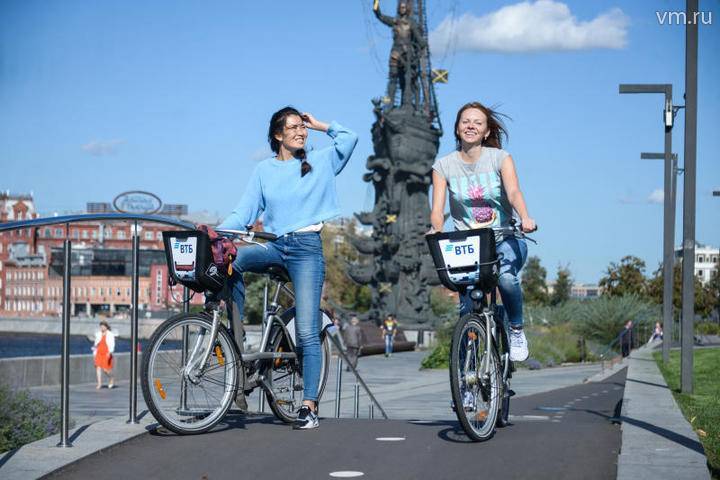 Популярность велопроката в Москве выросла на тридцать процентов