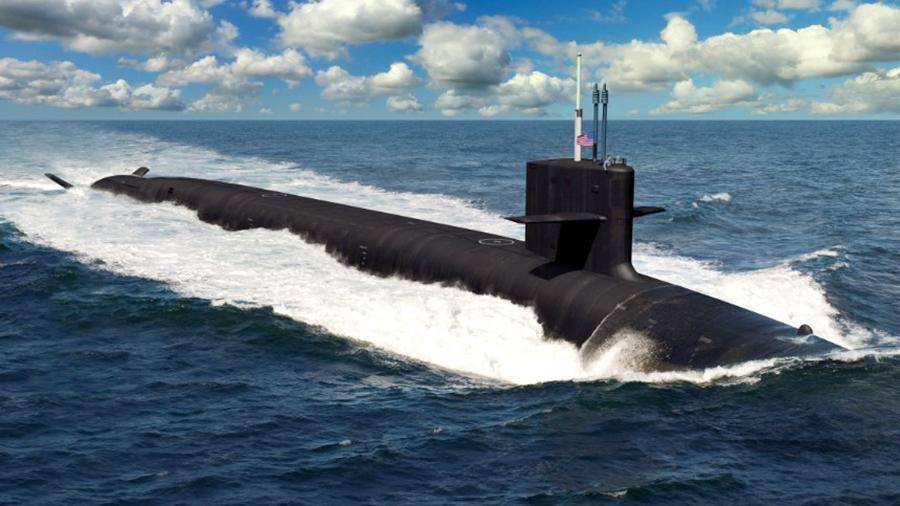 В США начали строить атомную подводную лодку нового поколения