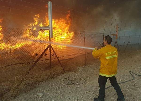 Пожар в Иордании тушат из Израиля. ВИДЕО, ФОТО