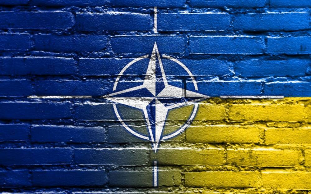 Мнение народа больше не интересует нового президента: в центре Киева установлена эмблема НАТО
