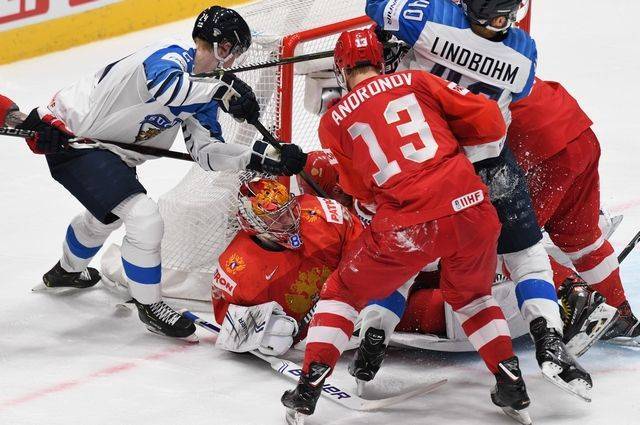 Россия проиграла Финляндии в полуфинальном матче ЧМ по хоккею