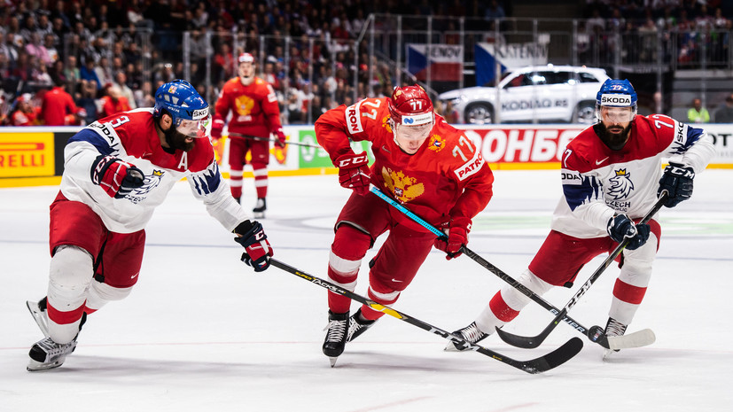 Сборные России и Чехии играют вничью по итогам второго периода матча за бронзу ЧМ по хоккею