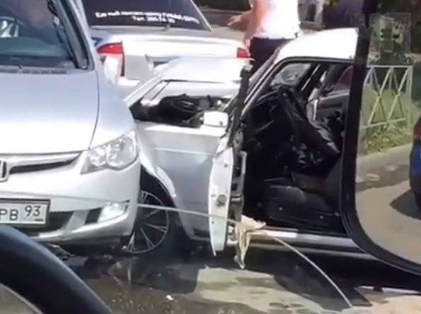 ДТП с тремя пострадавшими произошло в Краснодаре