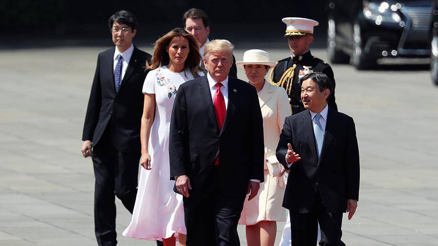 Трамп встретился с новым императором Японии