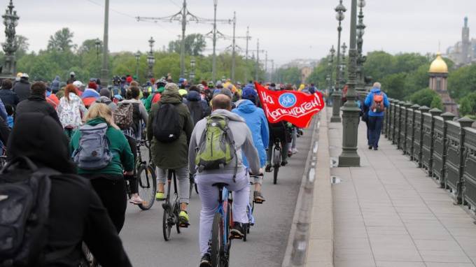 Петербургский «Большой велопарад» побил рекорд участников