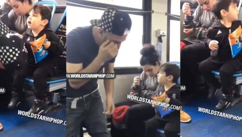 Мальчик пытался привести в чувство находившихся «под кайфом» родителей на глазах у пассажиров автобуса (видео)