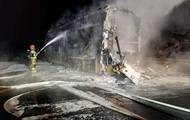 В Польше сгорел автобус Киев-Прага