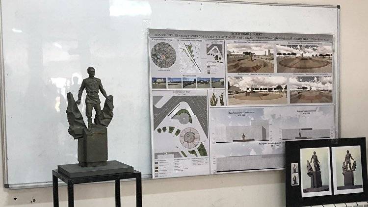 Проект утвержден: каким будет памятник Амет-Хану Султану в Симферополе