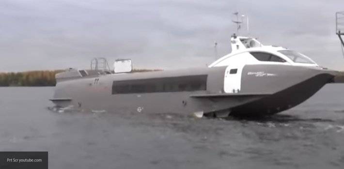 Третье пассажирское судно на подводных крыльях «Валдай 45Р» спущено на воду