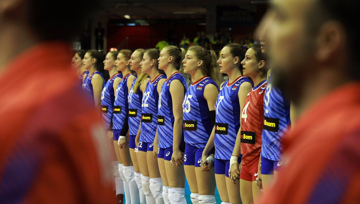 Российские волейболистки уступили немкам в матче Лиги наций