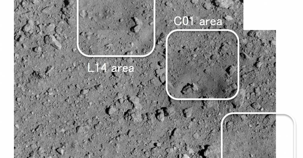 Искусственный кратер на астероиде Рюгу заснят крупным планом