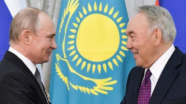 Нурсултан Назарбаев поблагодарил Путина за&nbsp;вклад в&nbsp;сотрудничество между странами