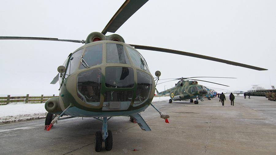 Военный вертолет разбился на Украине