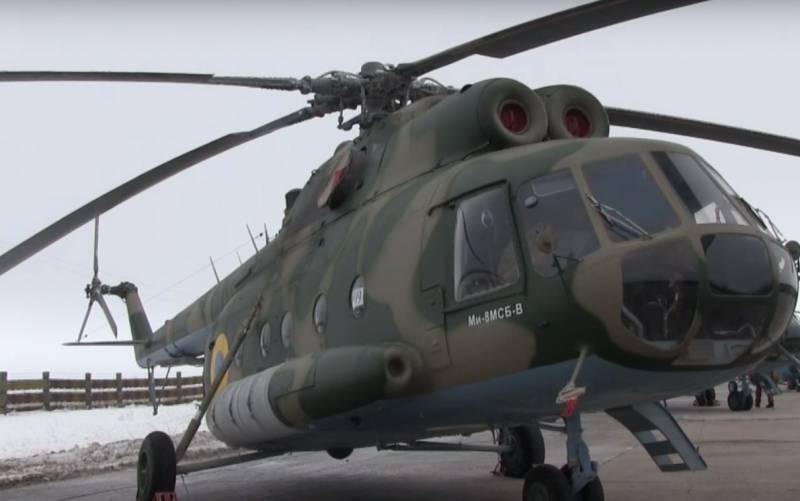 На Украине разбился военный вертолет Ми-8 ВСУ