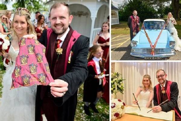 Пара отпраздновала волшебную свадьбу в стиле Гарри Поттера