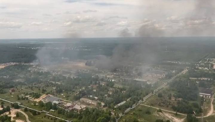 Место взрыва в Дзержинске сняли с воздуха