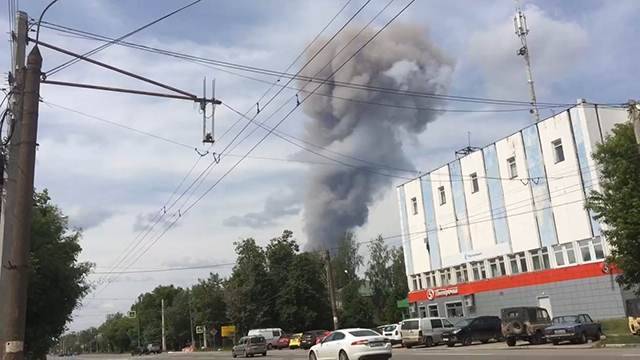 Открытое горение после взрывов на заводе в Дзержинске ликвидировано