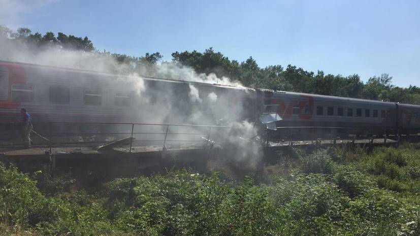 Четыре пассажирских поезда задерживаются из-за аварии в Адыгее