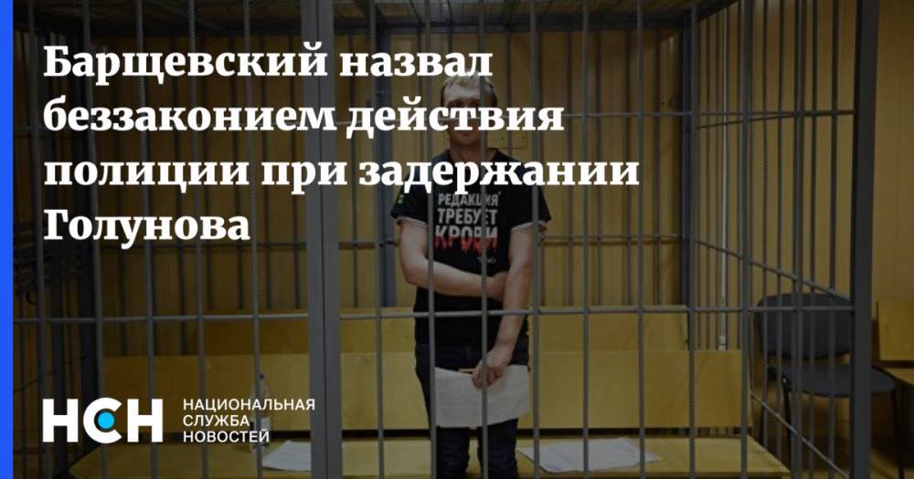 Барщевский назвал беззаконием действия полиции при задержании Голунова
