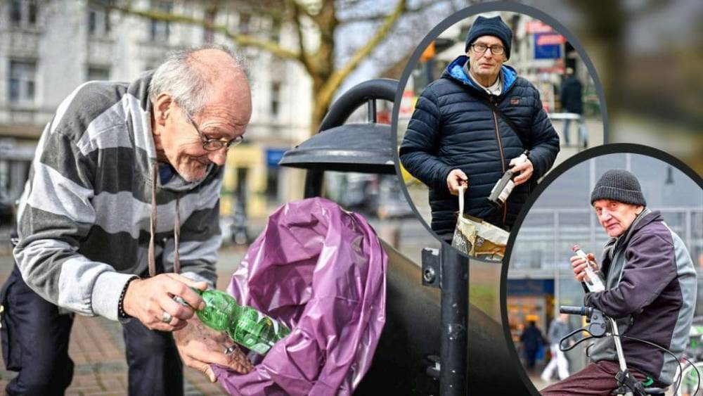 Немецкие пенсионеры вынуждены собирать бутылки: в конце месяца остается несколько центов на жизнь