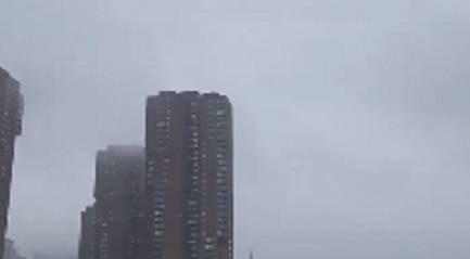 Момент жесткой посадки вертолета на крышу здания в Нью-Йорке сняли на видео