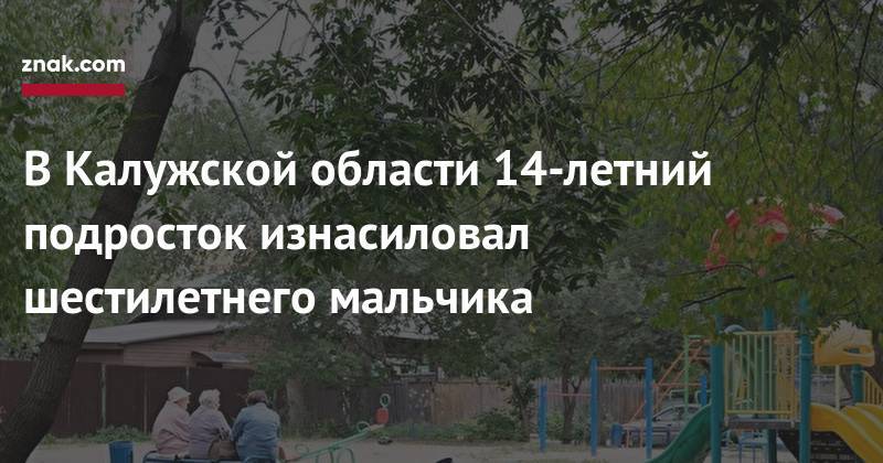 В&nbsp;Калужской области 14-летний подросток изнасиловал шестилетнего мальчика