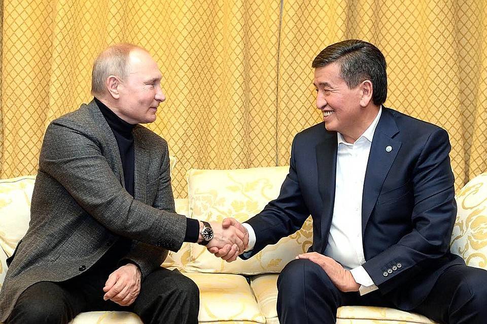 Путин и президент Кыргызстана подтвердили настрой на укрепление двусторонних отношений