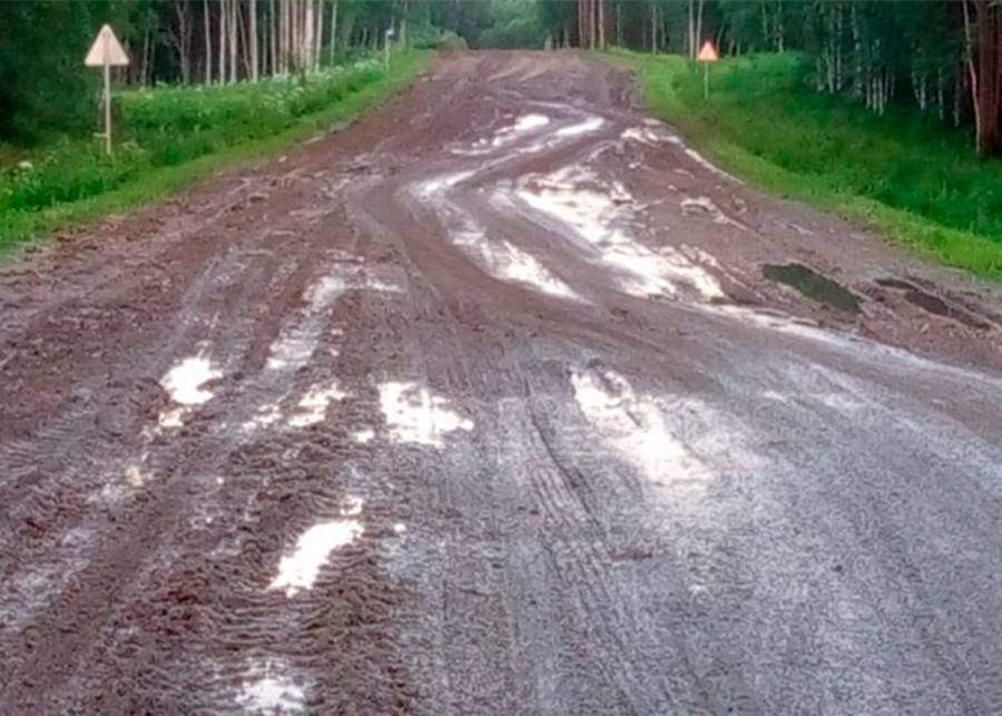 В Томской области нашли украденный участок дороги