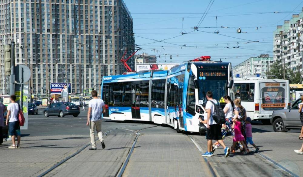В Выборгском районе трамваи изменят маршруты на один день