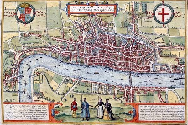 Найдена самая древняя сохранившаяся карта Лондона. Она была нарисована в 1572 году