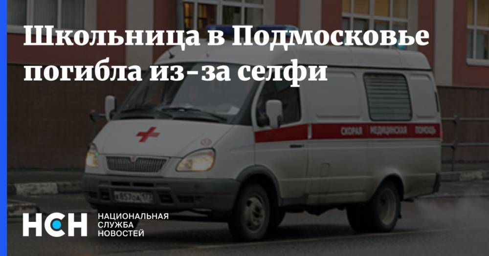 Школьница в Подмосковье погибла из-за селфи
