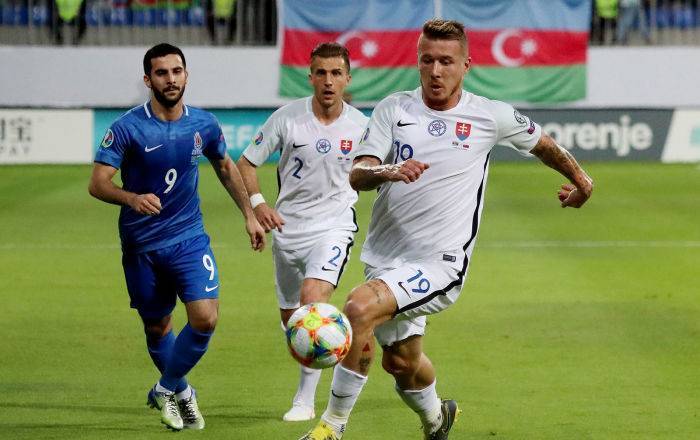Сборная Словакии разгромила команду Азербайджана в матче отбора Евро-2020