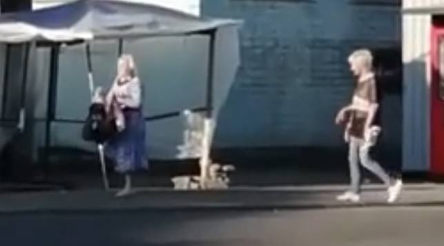 Видео: "женщина-халк" разгромила витрину магазина в Смоленске