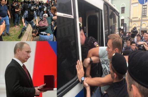 Бабушек за что? В Москве полиция «пакует» всех митингующих без разбора