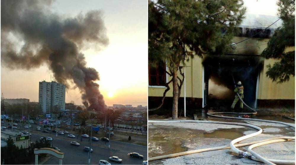 Крыши двух домов сгорели в Ташкенте | Вести.UZ