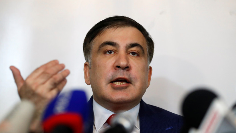 Саакашвили возглавил список партии «Рух новых сил» на выборах в Раду