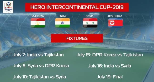 Сборная Таджикистана начнет турнир «Hero Interсontinental Cup 2019» матчем против сборной Индии