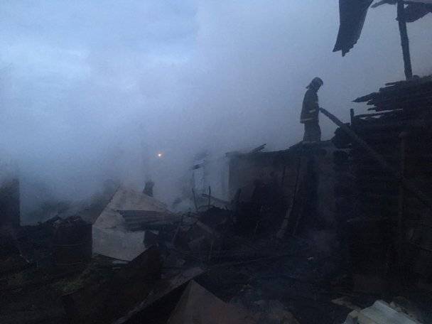 В Башкирии сгорел дом, пострадала женщина (ВИДЕО)