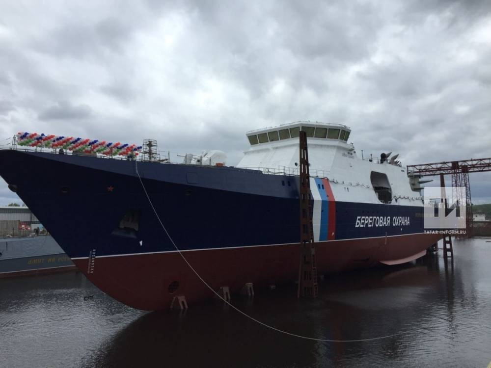 В Зеленодольске спустят на воду пограничный сторожевой корабль 1-го ранга  „Анадырь“