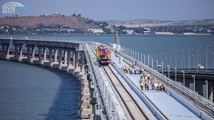 Железнодорожная часть Крымского моста строится с опережением – генподрядчик